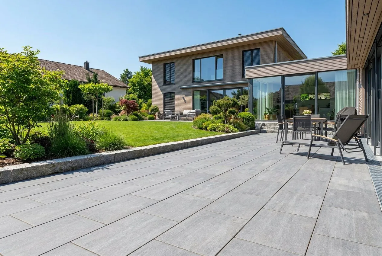 Carrelage de salle de bain ton beige avec niche encastrée